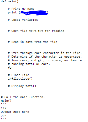 Solved Tony Gaddis Python Chapter 8 Example 7: Character | Chegg.com
