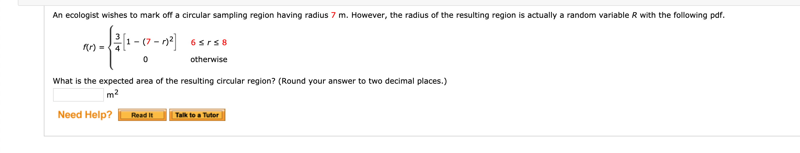 solved-an-ecologist-wishes-to-mark-off-a-circular-sampling-chegg