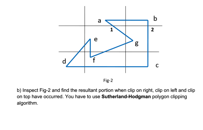 Solved B B A 1 2 E G D F с Fig-2 B) Inspect Fig-2 And Find | Chegg.com