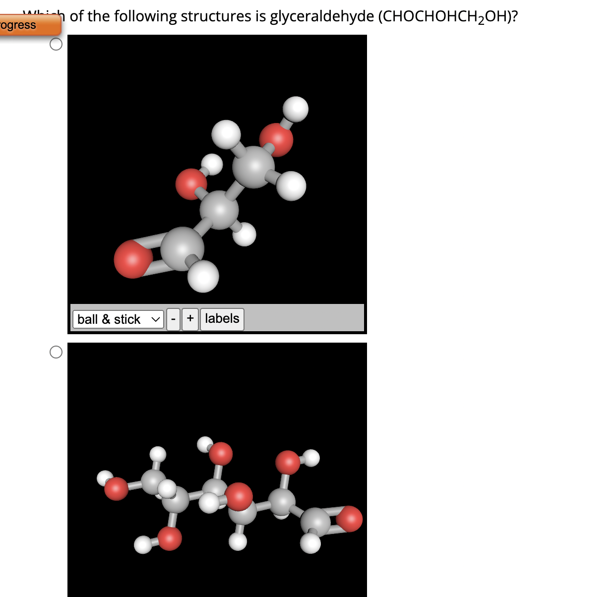 Solved i of the following structures is glyceraldehyde \\( | Chegg.com