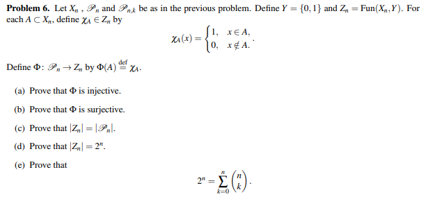 Solved Problem 4. Let n be a positive integer and define X, | Chegg.com