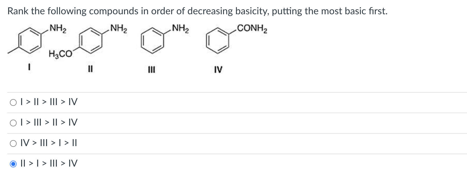Solved Rank the following compounds in order of decreasing | Chegg.com