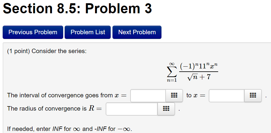Solved Section 8.5: Problem 2 Previous Problem Problem List | Chegg.com