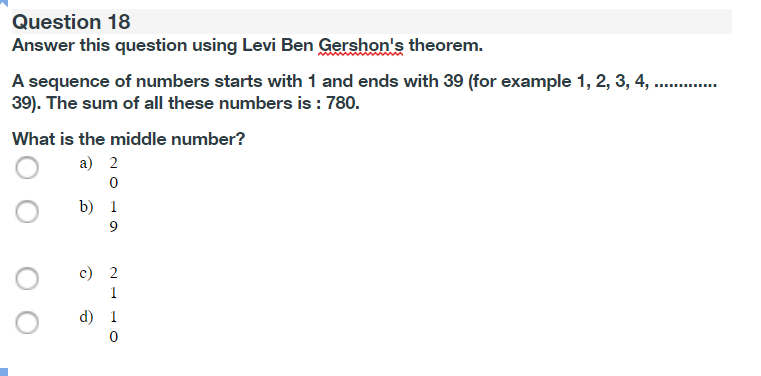 Solved Question 18 Answer this question using Levi Ben | Chegg.com