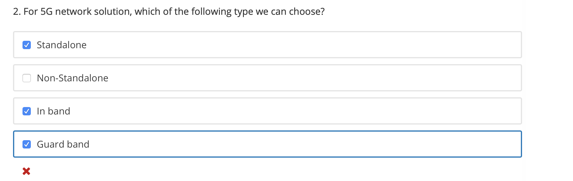 Solved 2. For 5G Network Solution, Which Of The Following | Chegg.com