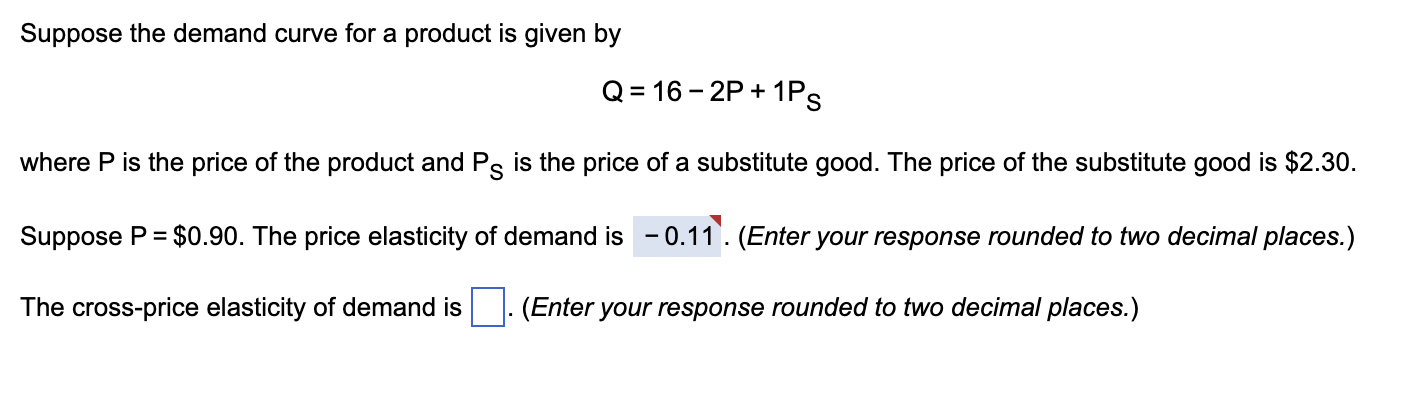 Solved Suppose The Demand Curve For A Product Is Given | Chegg.com