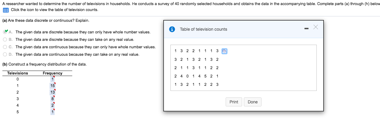 Solved A researcher wanted to determine the number of | Chegg.com
