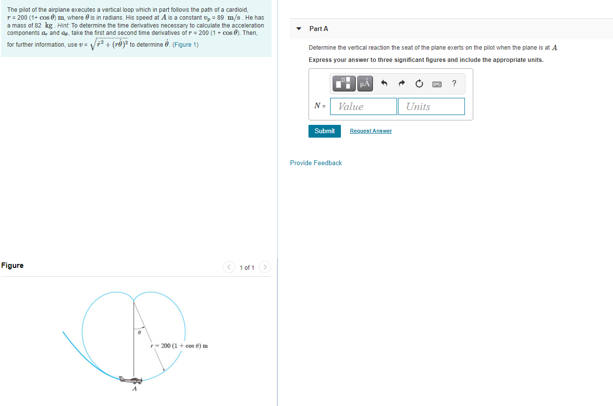 Solved The pilot of the airplane executes a vertical loop | Chegg.com