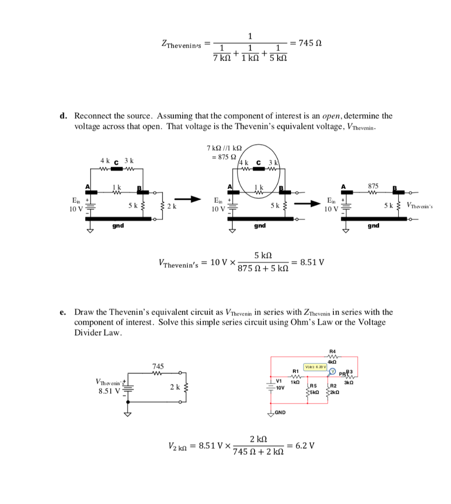 Solved B. Thevenin's Theorem: What Is It And How To Do It. | Chegg.com