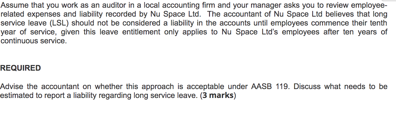 Solved Assume That You Work As An Auditor In A Local Chegg