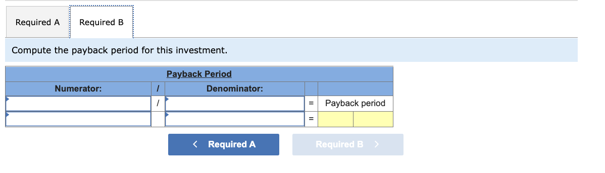 Solved Exercise 24-2 (Algo) Payback period, equal cash | Chegg.com