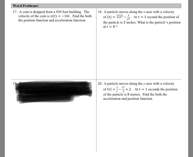 Solved 8.3 Antiderivatives PRACTICE Find the antiderivatives | Chegg.com