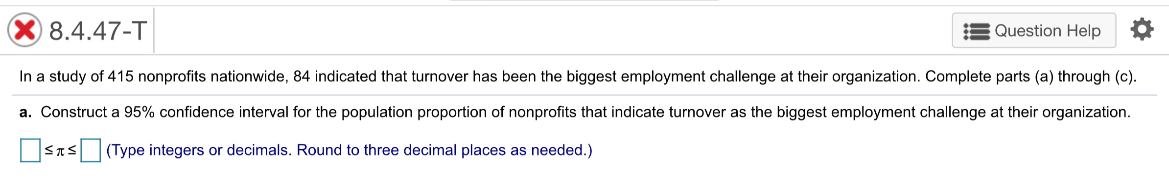 Solved In a study of 415 nonprofits | Chegg.com