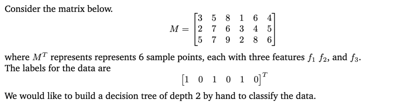 Solved What is the rule for the first split? (Write it in a | Chegg.com