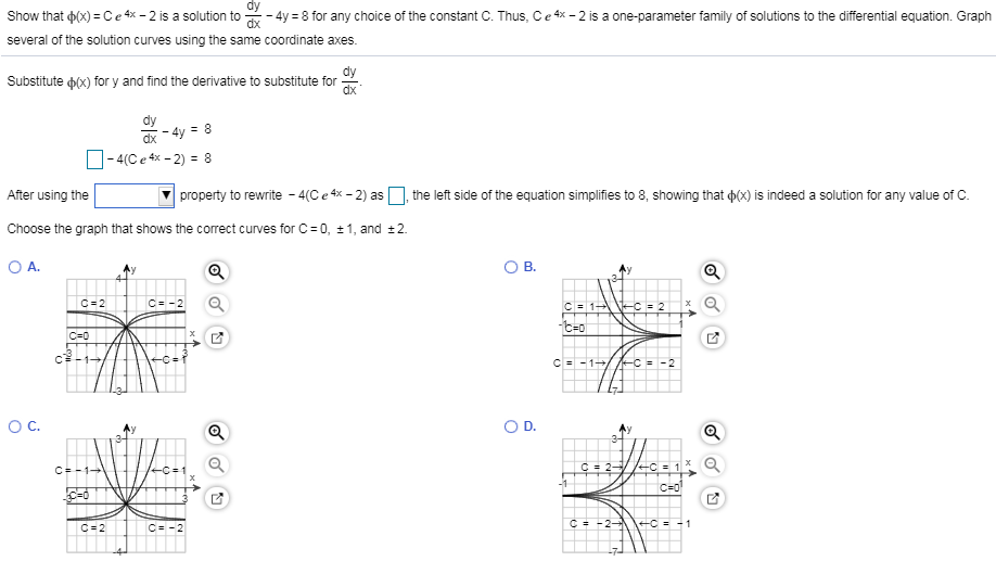 Solved Show That P X Ce 4x 2 Is A Solution To 4y Chegg Com