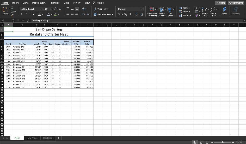 USING MICROSOFT EXCEL 2016 Independent Project 2-5 | Chegg.com