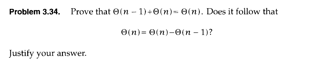 Solved Problem 334 Prove That Θn−1ΘnΘn Does It 7118