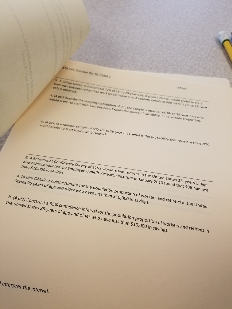 Or Summer Indica ... Gallup Survey 2 EXAM 146. 19. ATH