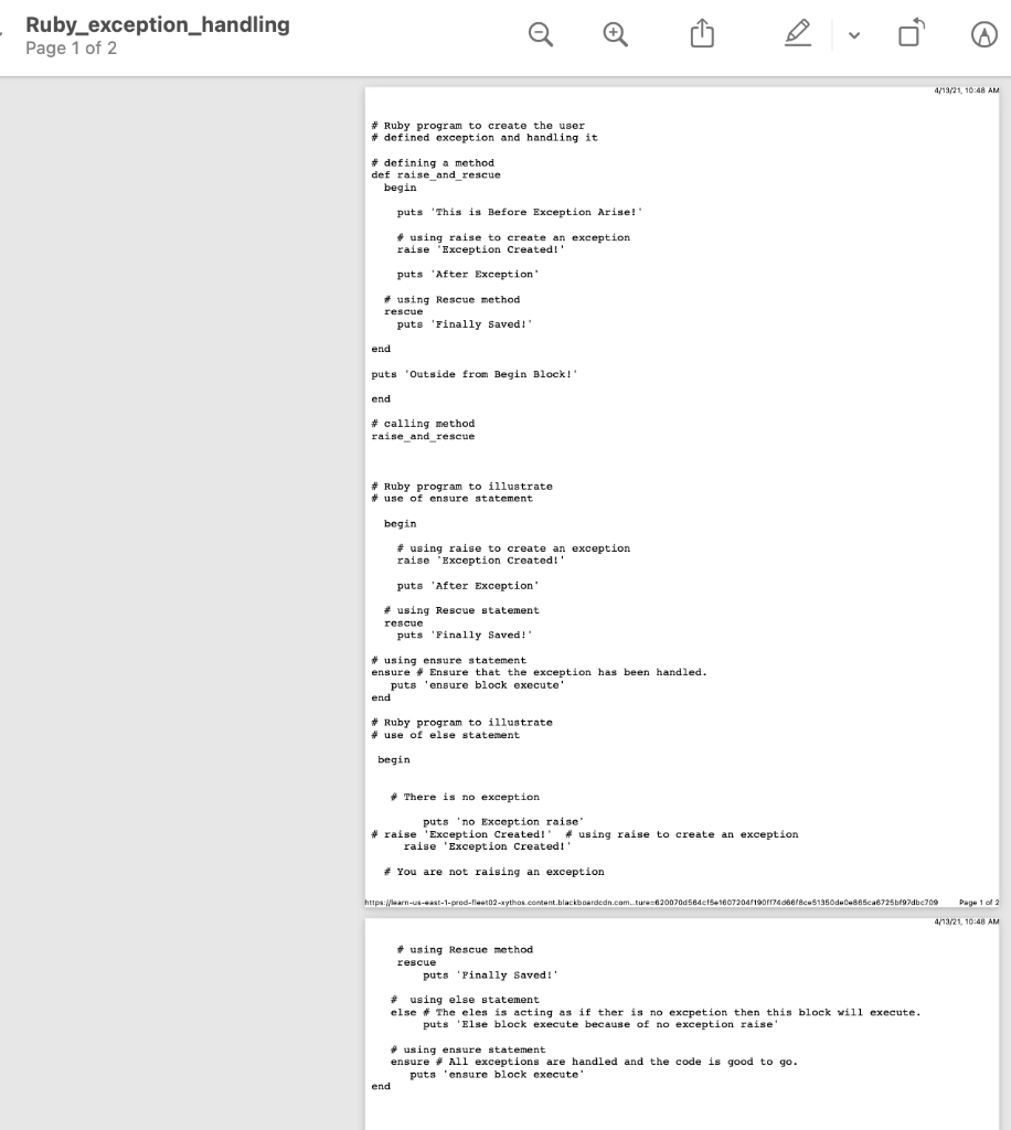 I have provided you with exception handling files of | Chegg.com