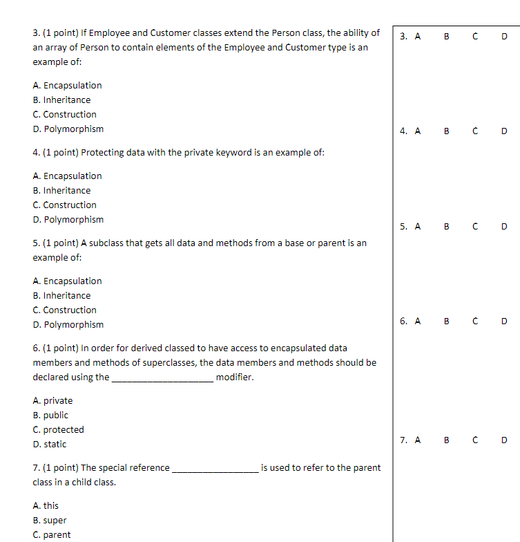 Solved Need some explanation on my Java review guide, can | Chegg.com