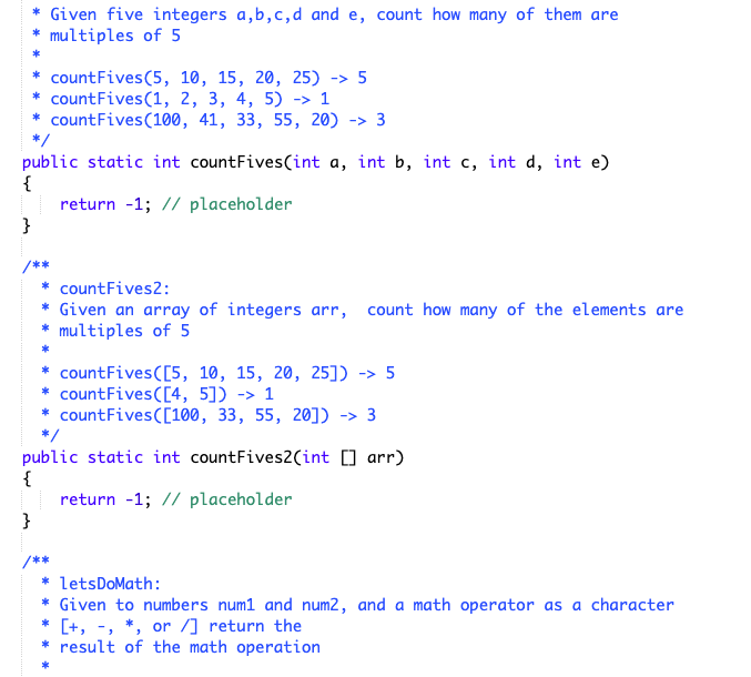 Solved Skills Summary Lab! Files Needed: Main.java - | Chegg.com