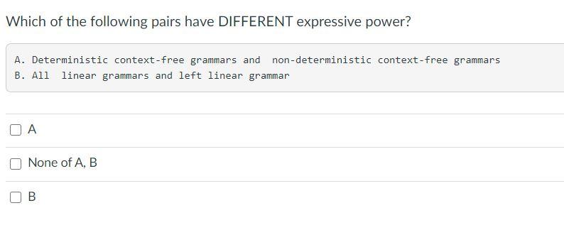 Solved Which Of The Following Pairs Have DIFFERENT | Chegg.com