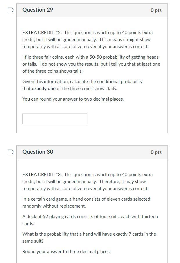 Solved EXTRA CREDIT #2: This question is worth up to 40 | Chegg.com