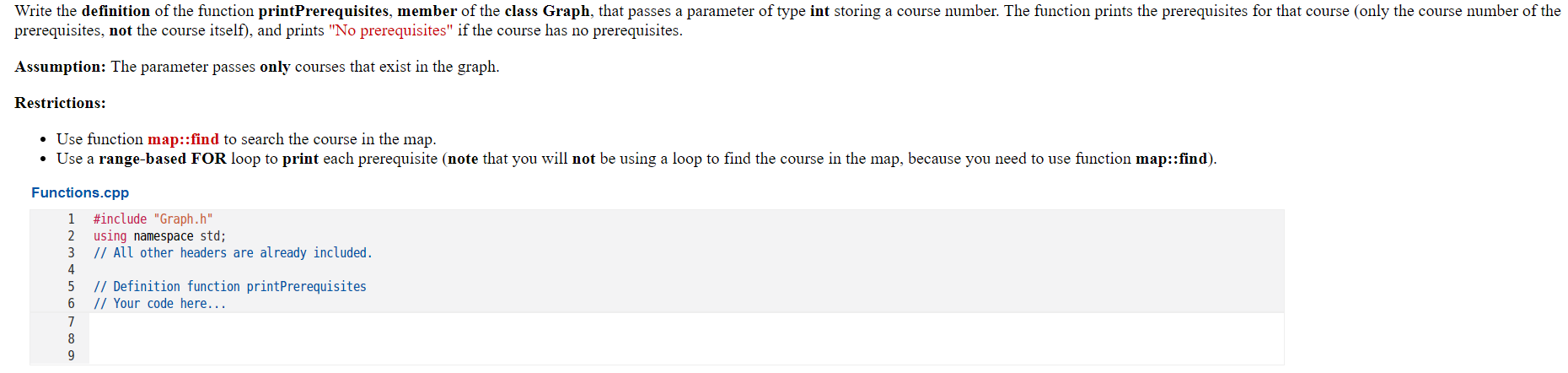 Solved Instructions The class Graph creates a graph that | Chegg.com