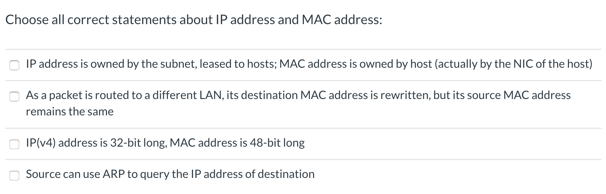 Query Ip For Mac Address