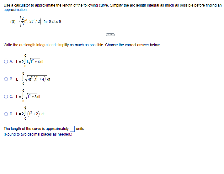 Solved Use a calculator to approximate the length of the | Chegg.com