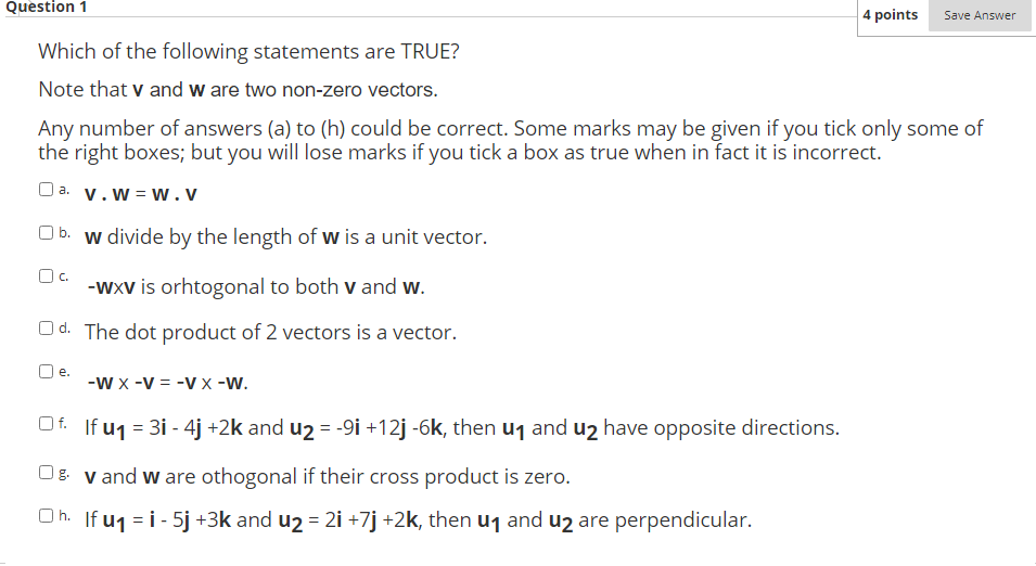 Solved Question 1 4 points Save Answer Which of the | Chegg.com