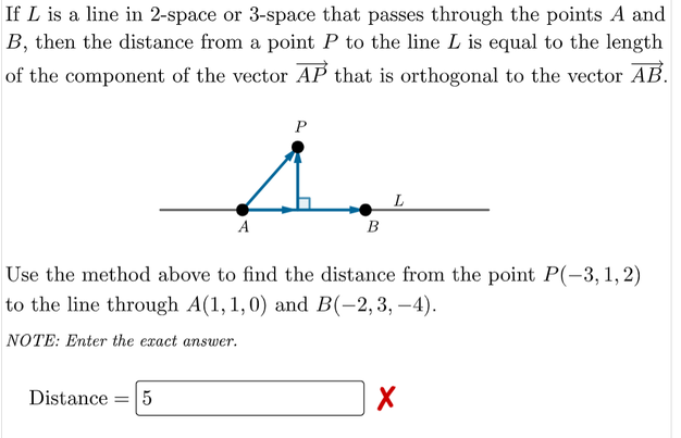 Solved a If L is a line in 2-space or 3-space that passes | Chegg.com