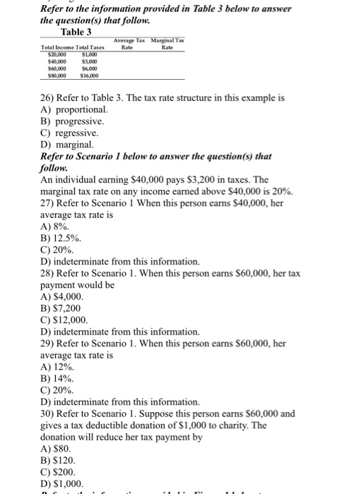 Solved Refer to the information provided in Table 3 below to | Chegg.com