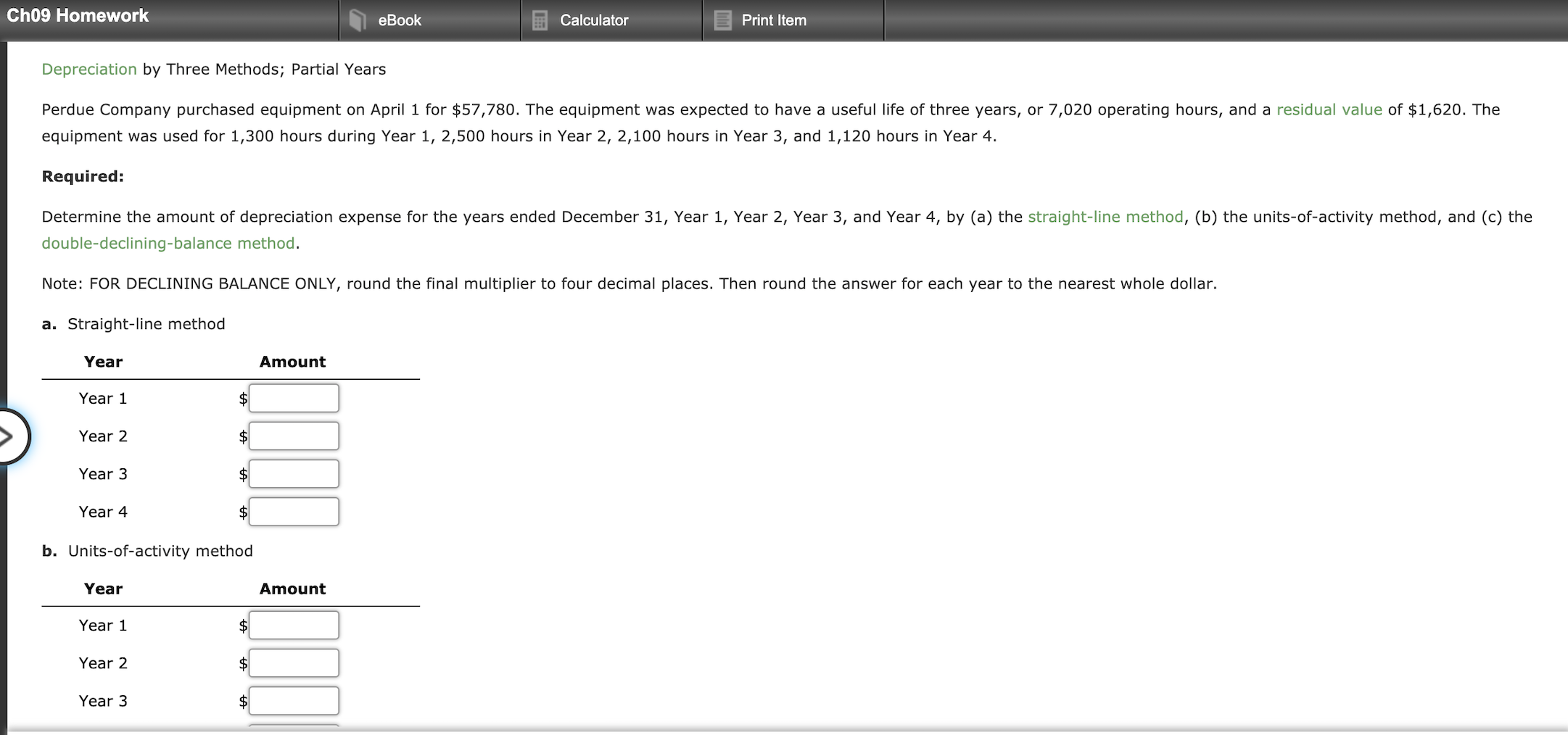 Solved Ch09 Homework eBook Calculator Print Item | Chegg.com
