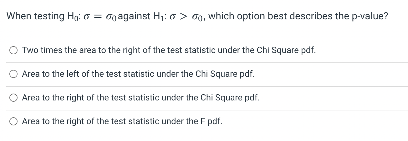 Solved 1 Ss Is The Probability That We Reject The Null H Chegg Com