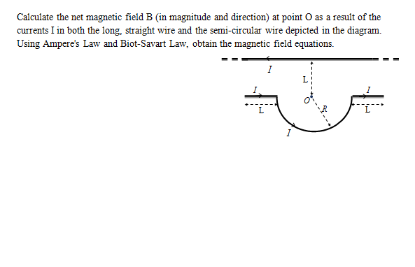 Solved Calculate the net magnetic field B (in magnitude and | Chegg.com