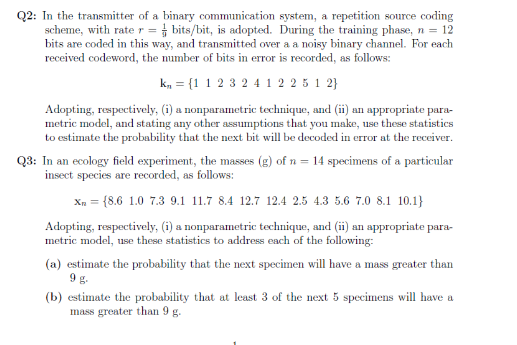 In the transmitter of a binary communication system, | Chegg.com