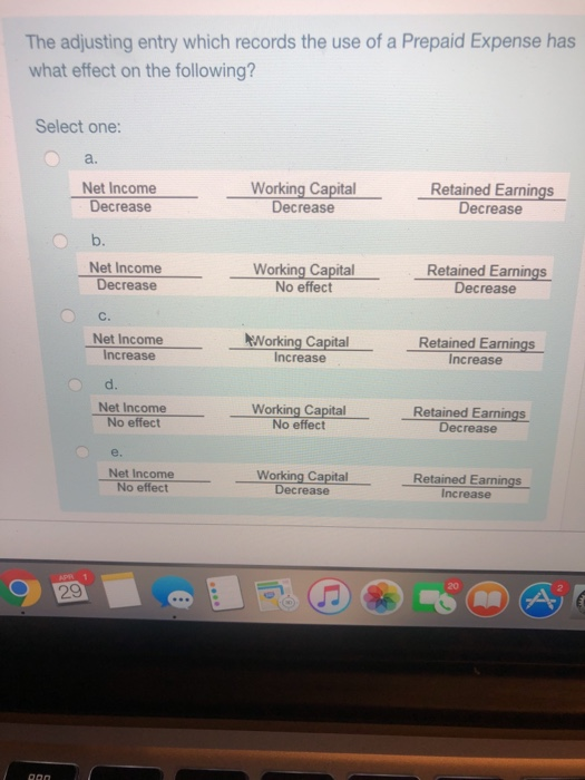Solved The adjusting entry which records the use of a | Chegg.com