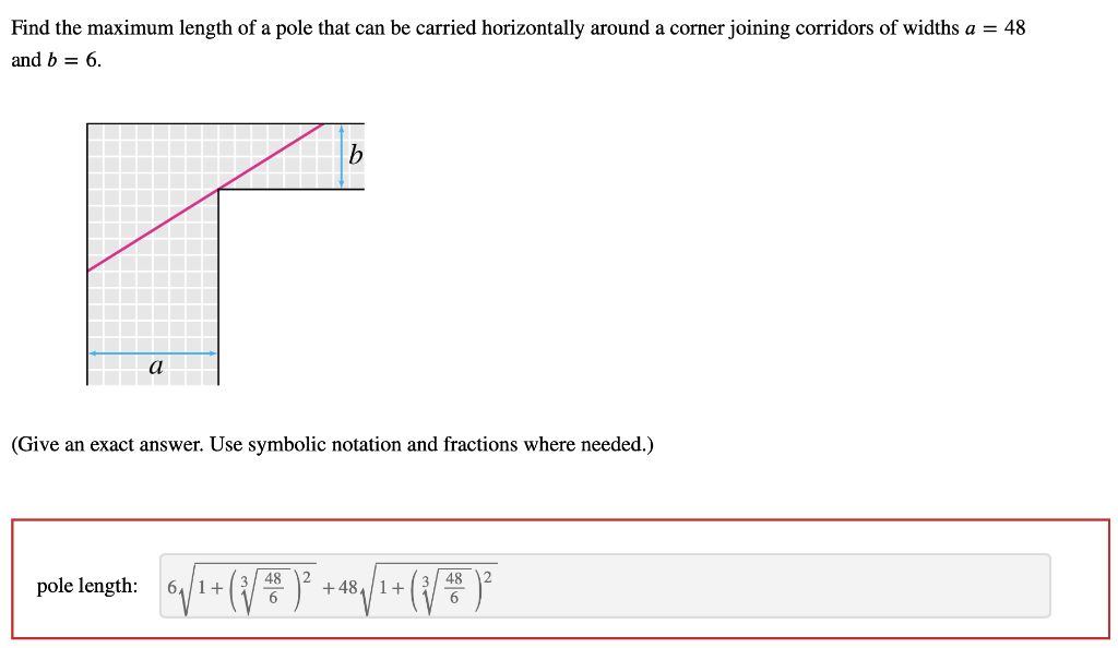 solved-find-the-maximum-length-of-a-pole-that-can-be-carried-chegg