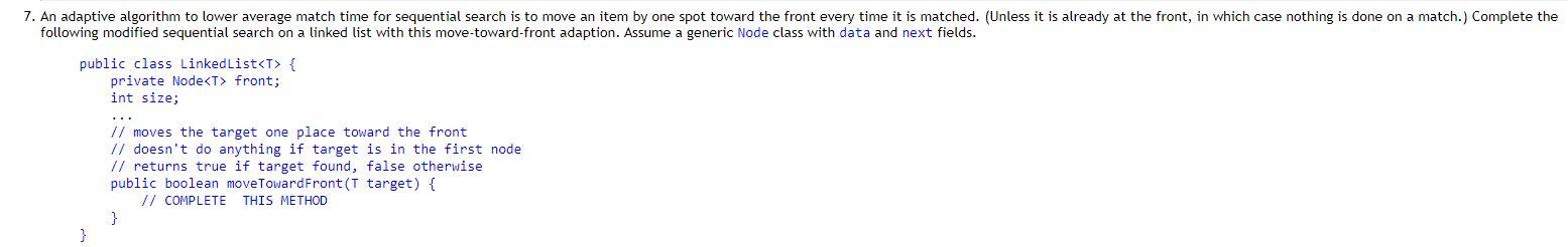 Solved 5. You are given the following Queue class: public | Chegg.com