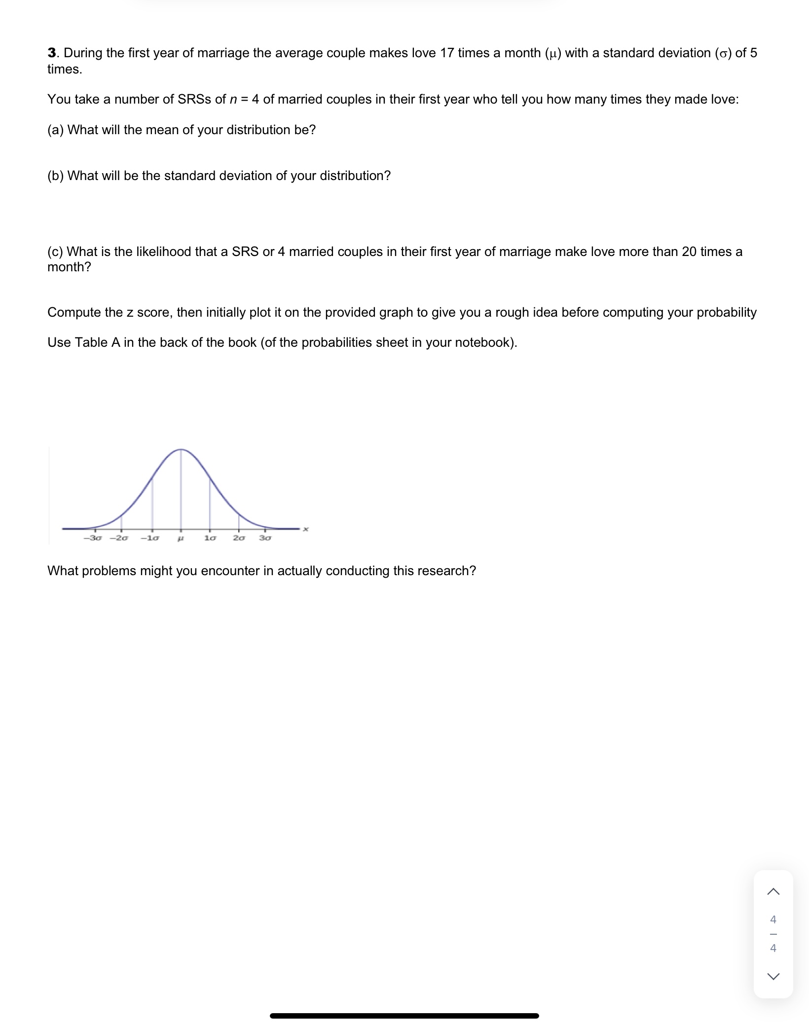 Solved 3. During the first year of marriage the average | Chegg.com