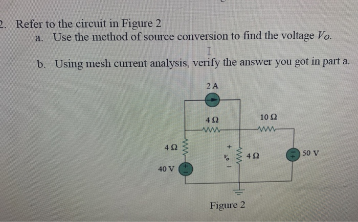 Solved Refer to the circuit in Figure 1 a./ Determine the | Chegg.com