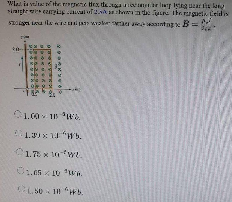 Solved What is value of the magnetic flux through a | Chegg.com