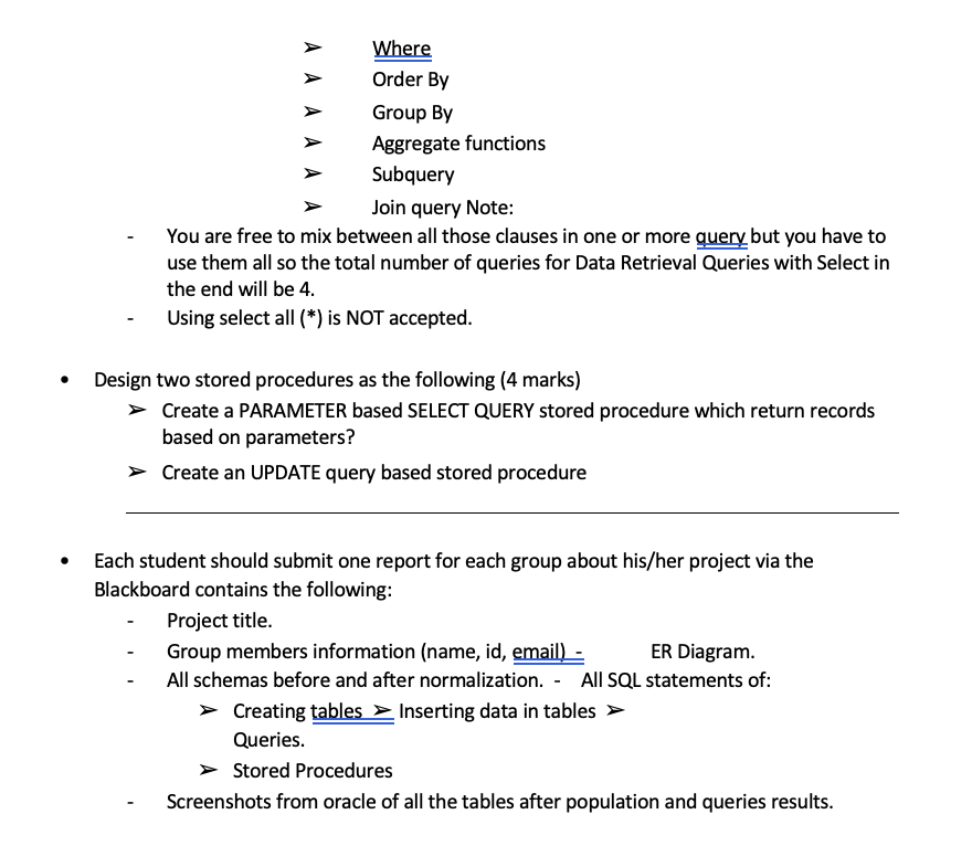 Solved Introduction to Database (CCCS215 Project) Project | Chegg.com