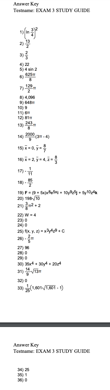 Solved Calculus Iii Study Guide Please Try To Solve As Many Chegg Solved Calculus Iii Study Guide Please Try To Solve As Many Chegg