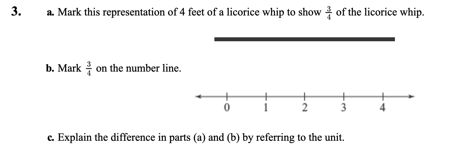 Solved a. Mark this representation of 4 feet of a licorice | Chegg.com