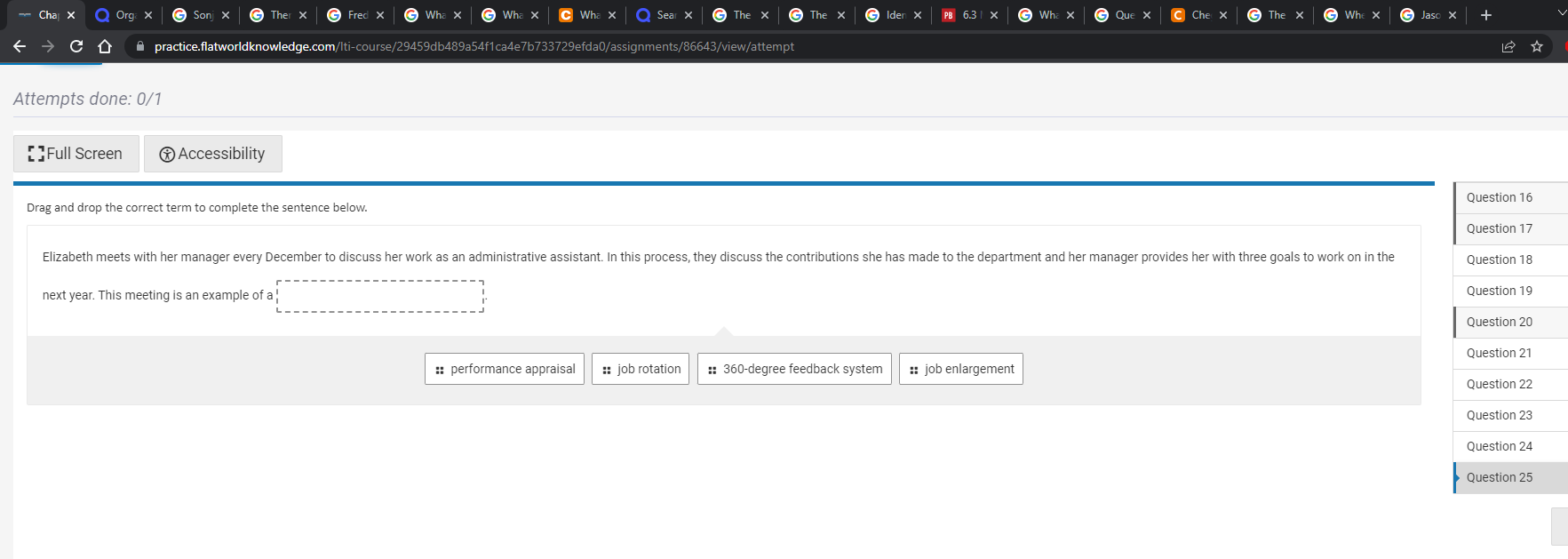 Solved 1. Full Screen Accessibility Question 1 Which of | Chegg.com