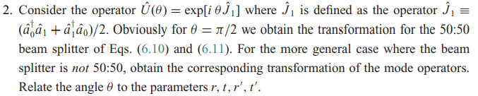 Solved IT IS FROM (INTRODUCTORY TO QUANTUM OPTICS BY Gerry | Chegg.com