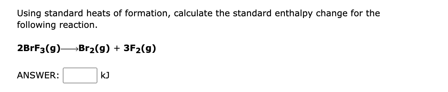 Solved Using Standard Heats Of Formation, Calculate The | Chegg.com