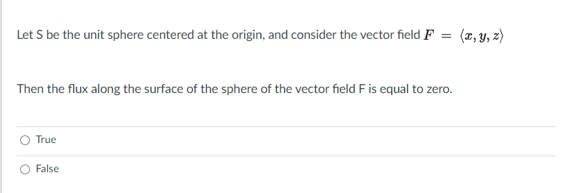 Solved Let S be the unit sphere centered at the origin, and | Chegg.com